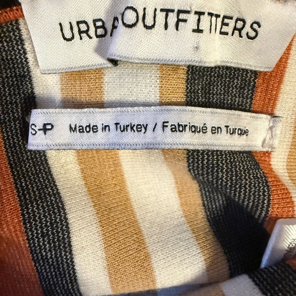 URBAN OUTFITTERS Striped Brown and orange Jumpsuit - Picture 2 of 4